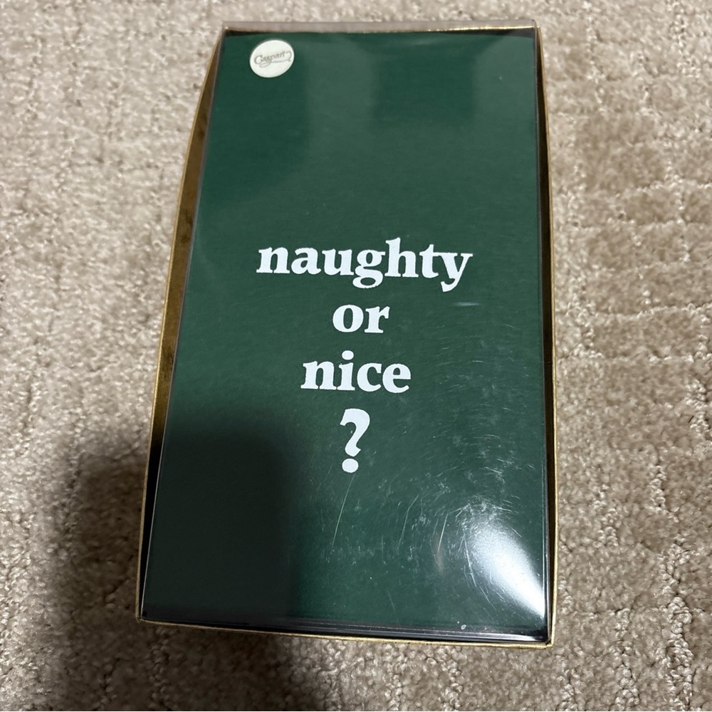 Caspari Set Of 24 Guest Napkins Naughty Or Nice